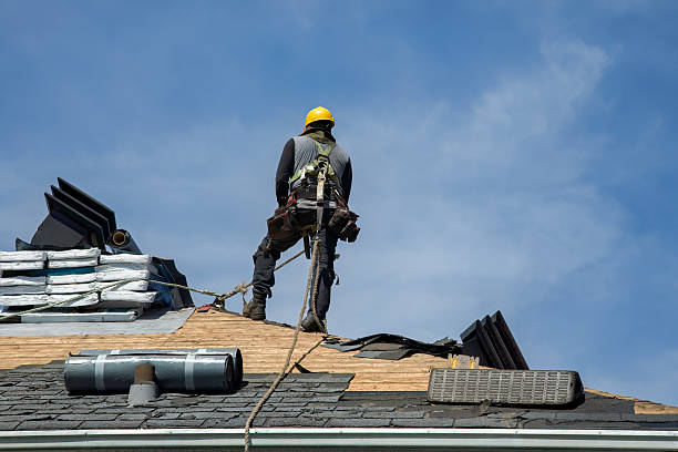 Professional Roofing technician working in Hopatcong, NJ